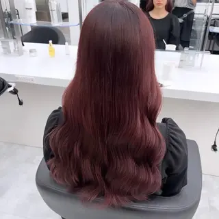 ロング カラー mina/暖色カラー 🥀韓国風カット🥀のヘアスタイル