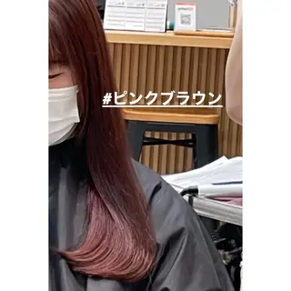 カラー ピンクカラー🎀/ ミルクティー🍼花音のヘアスタイル