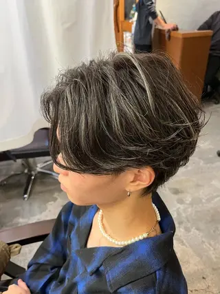 カラー メンズ FUJINO RYOのヘアスタイル
