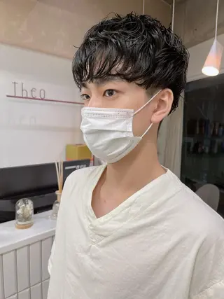 ショート パーマ メンズ Theo所属・高原 宏幸のヘアスタイル