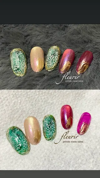 ネイル フルリール 【プライベートサロンのネイルデザイン