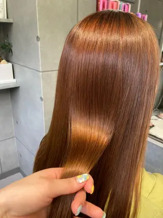 ロング 髪質改善☺︎縮毛矯正 ふじい まりんのヘアスタイル