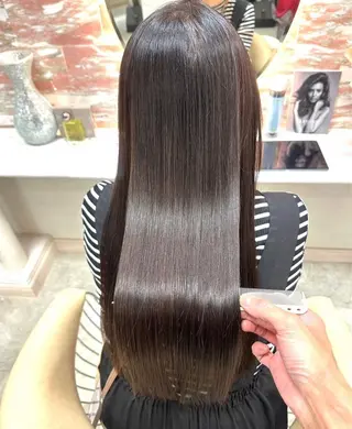 ロング 顔周り\エクステ\ 透明感カラー\まりんのヘアスタイル