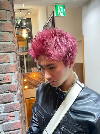 メンズ コハク /メンズカラーのヘアスタイル