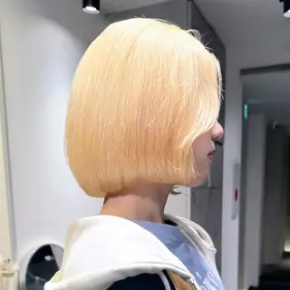 ミディアム カラー GO TODAY シェアサロン 原宿Verno店所属・ブリーチ/髪質改善/ ボブ特化/よしきのヘアスタイル