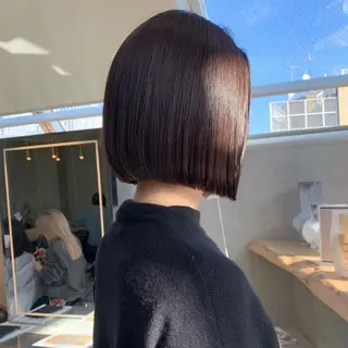 ショート ボブ/くびれボブ/ 髪質改善/Ru-kaのヘアスタイル