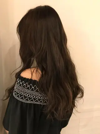 ロング カラー 切りっぱなしボブ ソノキユウカのヘアスタイル