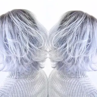 ミディアム カラー ヘアアレンジ 及川シゲル 髪質改善講師のヘアスタイル