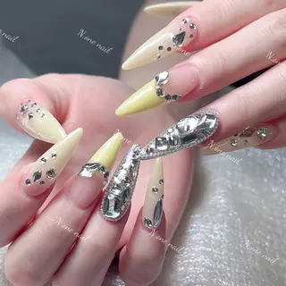 ネイル 長いだし/スカルプ/ パラシェルN.oneのネイルデザイン