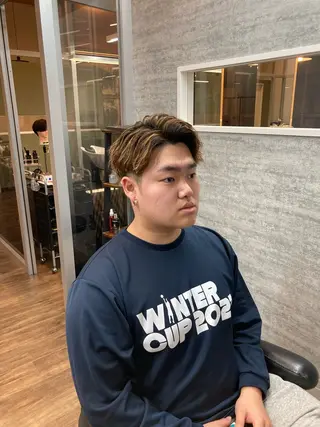 ショート パーマ メンズ kaming所属・長谷川 翼のヘアスタイル