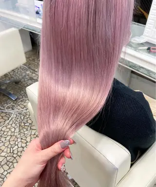 ロング カラー ANKH CROSS 🦋mako🦋のヘアスタイル