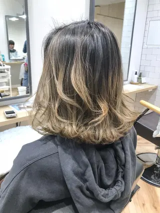 ミディアム カラー 原山 直人のヘアスタイル