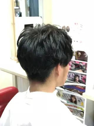 パーマ メンズ 渋谷宮益坂 omoのヘアスタイル