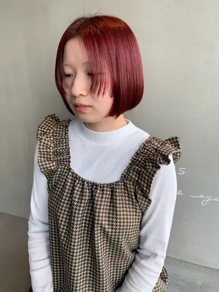 ショート カラー ブリーチ/アレンジ 天満/chihiroのヘアスタイル