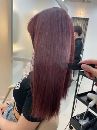 セミロング カラー カラー特化型美容師 保住のヘアスタイル