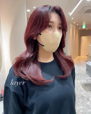 ミディアム Ess所属・YUKI / レイヤーカット🤍のヘアスタイル