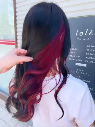 ロング カラー 北本 まどかのヘアスタイル
