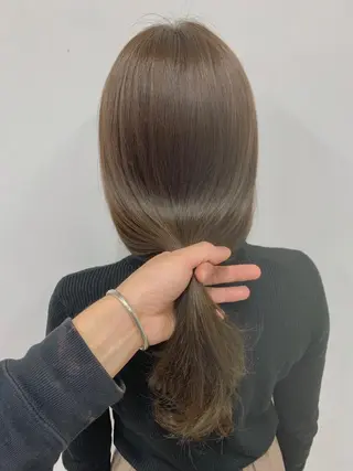 セミロング 韓国風/髪質改善 赤み消し✨junkiのヘアスタイル