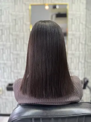 セミロング カラー パーマ 篠原 侑作のヘアスタイル