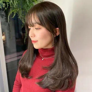 セミロング i.Shinsaibashi所属・小顔顔周りカット/ ヘアアレンジ/ほのかのヘアスタイル