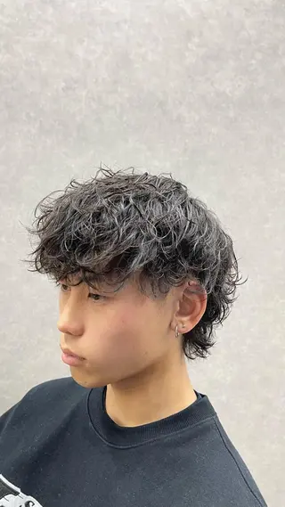 パーマ メンズ GO TODAYシェアサロン大名店所属・濵武 尚人のヘアスタイル