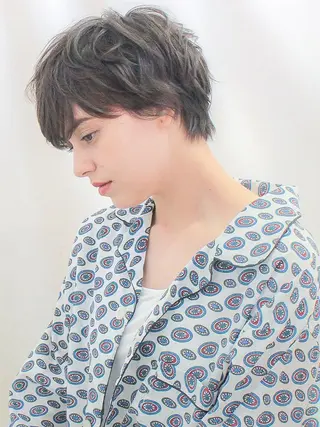 ショート パーマ gite カワムラナオキのヘアスタイル