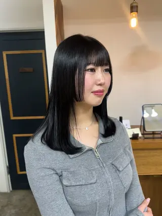 セミロング NAGISA 🎀カットモデル🎀のヘアスタイル