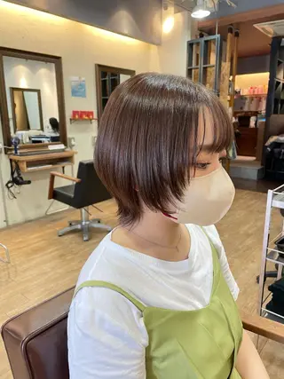 ショート カラー OPShair　ANELLO所属・ショート/ボブ/ メンズ/縮毛矯正のヘアスタイル