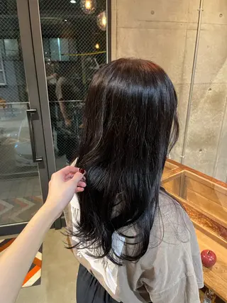 ロング カラー レイヤー/ベージュ mikuのヘアスタイル