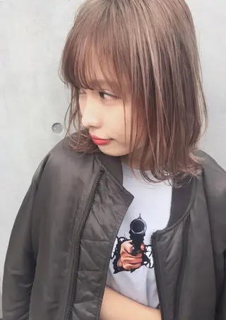 ショート ミディアム HOODS hair salon所属・✨透明感カラー🌿 ✨飛田 ケイのヘアスタイル