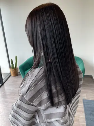 ロング カラー 艶カラー🌙縮毛矯正 /ボブ【Reina】のヘアスタイル