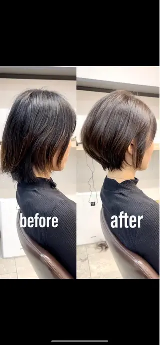 ショート neaf六本木所属・韓国風レイヤー ショート/犬塚 優介のヘアスタイル