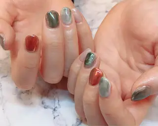 ショート カラー ネイル NailbyN所属・Nail_by N1のネイルデザイン