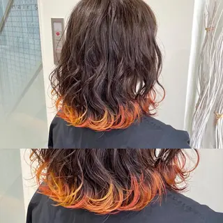 ミディアム カラー やじま ひろこのヘアスタイル