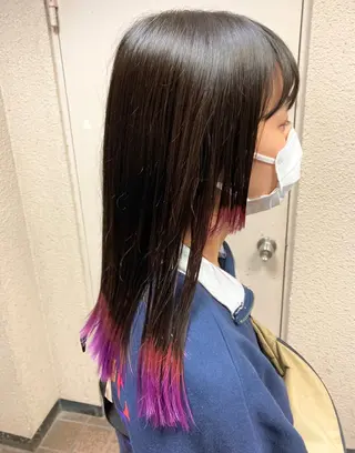 ミディアム カラー 小笠原 悠斗のヘアスタイル