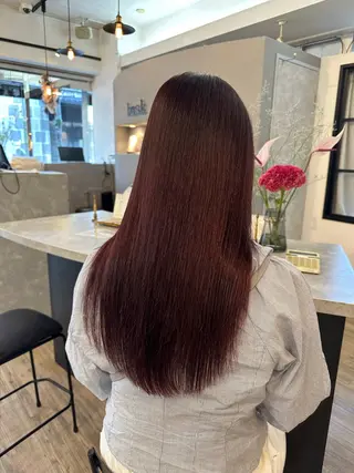 セミロング カラー sato ayaka ｜透明感カラー🫧のヘアスタイル