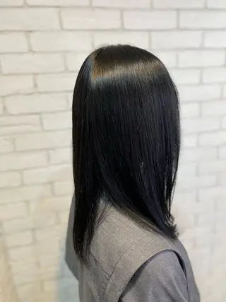 セミロング ヨシダ フミノリのヘアスタイル