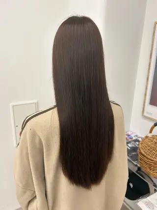 ロング 透け感カラー / ストレート/ハルカのヘアスタイル