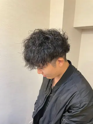 パーマ メンズ フリーランスシェアサロンルレイル所属・心斎橋/メンズ /ルレイル/地形真希のヘアスタイル