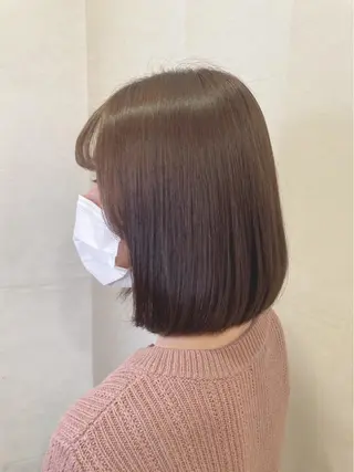 ミディアム カラー 宮原 佳苗のヘアスタイル