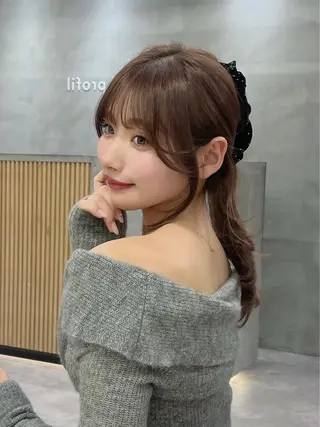 ロング 【韓国/レイヤー/ カラー】新井 望乃果のヘアスタイル