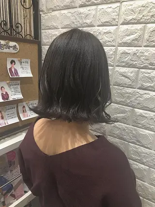 ミディアム カラー 韓国ヘア ♡tomimaのヘアスタイル