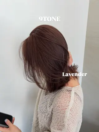 セミロング カラー 似合わせ🕰️銀座 /Kaoruko🌱のヘアスタイル