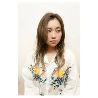 ロング カラー 原田 祥彰のヘアスタイル