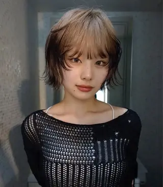 ショート カラー ヘアアレンジ ニュアンスカラー🧶 nanacoのヘアスタイル