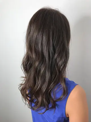 セミロング カラー 酸性ストレート/ブリ ーチなし/中村 匠のヘアスタイル