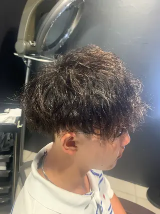 ショート メンズ メンズパーマ/難波/ 心斎橋　室園亮佑のヘアスタイル