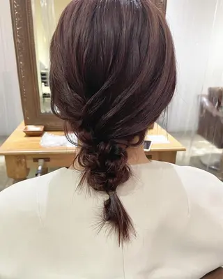 ヘアアレンジ sherry【シェリー】所属・miho 大国町 柔らかハイトーン💛のヘアスタイル