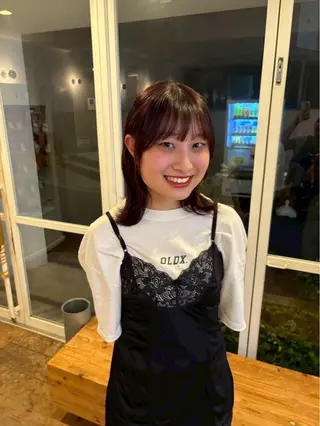 カラー やの こはくのヘアスタイル