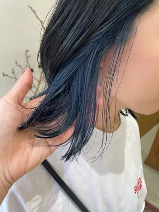 ミディアム カラー パーマ ヘアアレンジ メンズ tatsumi/ボブ ウルフ/レイヤーのヘアスタイル